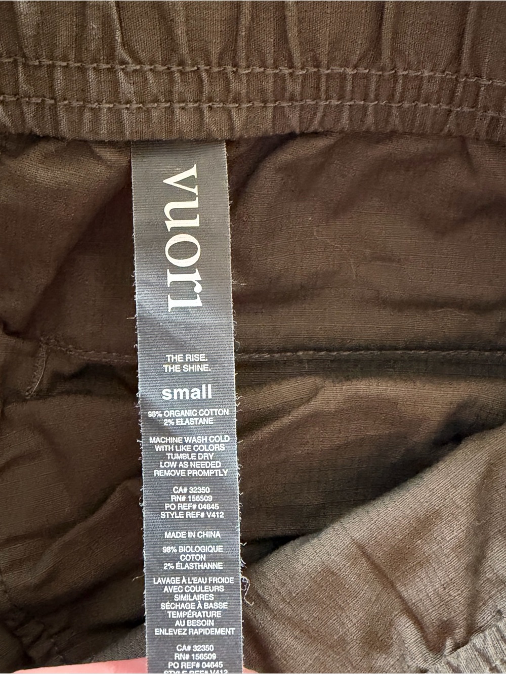 Vuori Ripstop Climber Pants Men’s Small Olive Green V412 32” Inseam - Picture 6 of 6